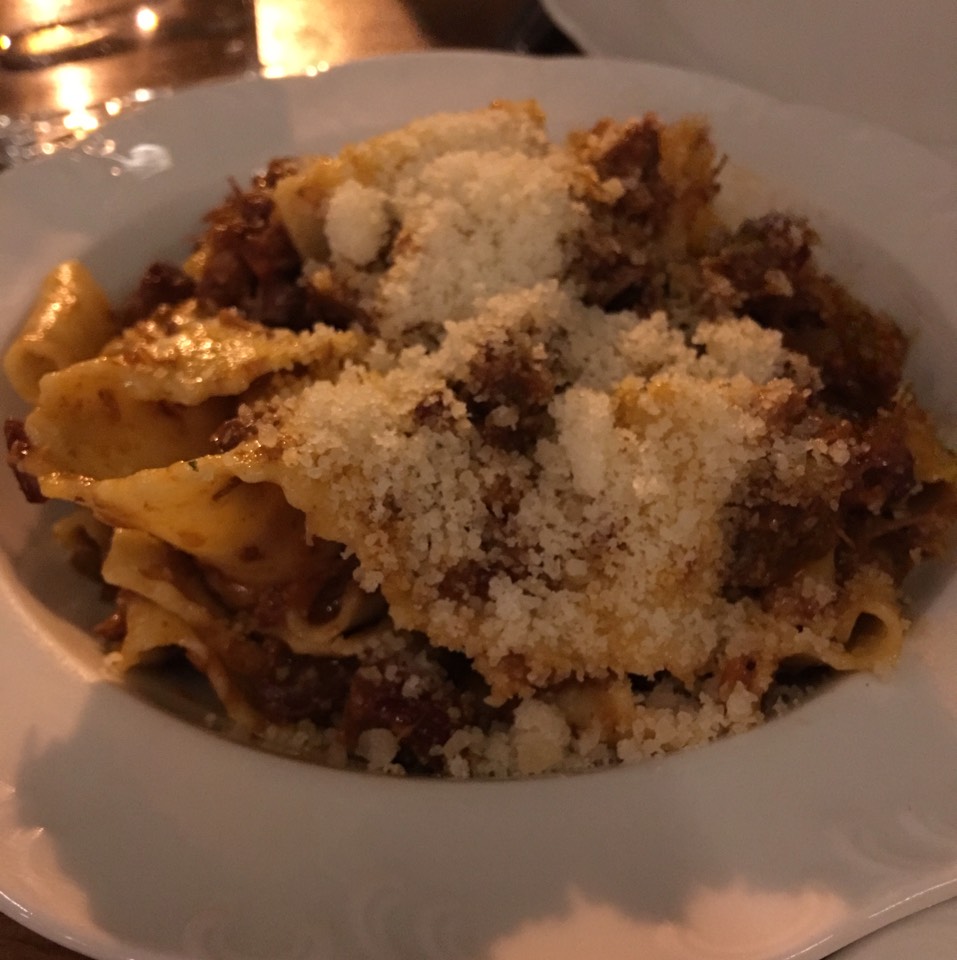 Pappardelle with wild boar ragu at Via Carota on #foodmento http://foodmento.com/place/5565