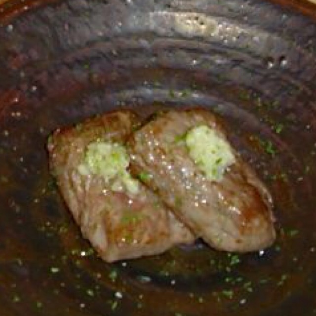 Kobe Beef Grilled Over Wood Charcoal from Urasawa on #foodmento http://foodmento.com/dish/2605
