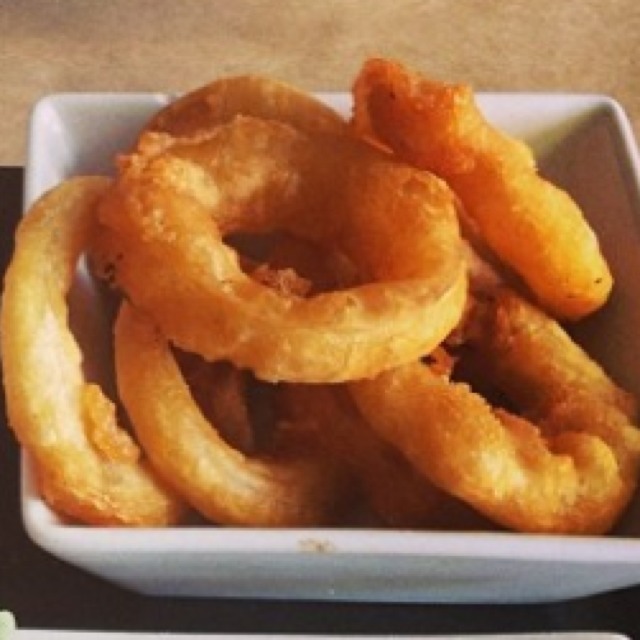 Malt Liquor Tempura Onion Rings at Umami Burger on #foodmento http://foodmento.com/place/680