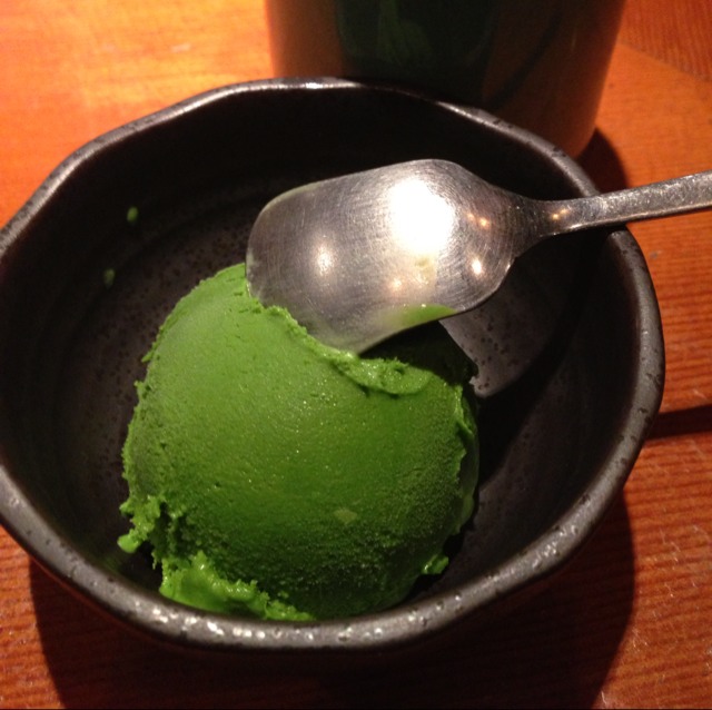 Green Tea Matcha Ice Cream from 銀座 比内や コリドー店 on #foodmento http://foodmento.com/dish/2980