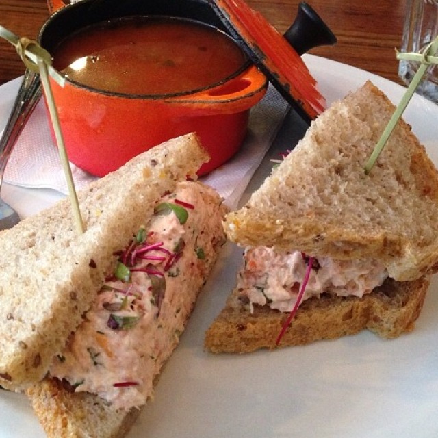 The Salmon Sandwich (Salmon Rillette, Smoked Salmon...) at Le Cartet Resto Boutique on #foodmento http://foodmento.com/place/2715