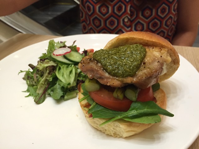 Basil Pesto Chicken Burger at PODI on #foodmento http://foodmento.com/place/1808