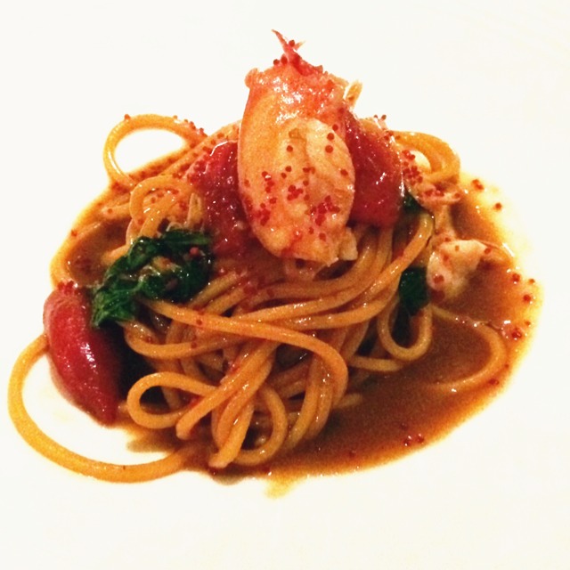 Tagliolini With Brittany Blue Lobster  from Kee Club on #foodmento http://foodmento.com/dish/14735