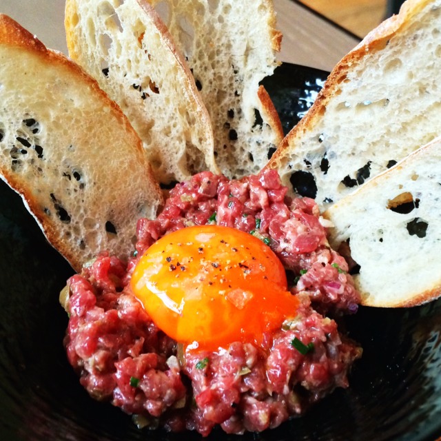 Beef Tartare W Organic Egg & Truffle Mayo at Isono Eatery & Bar on #foodmento http://foodmento.com/place/5232