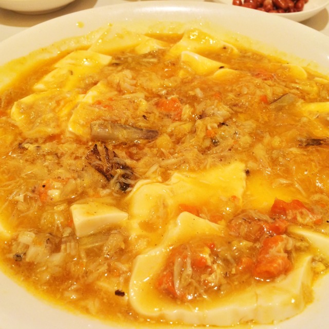 Hairy Crab With Tofu from Liu Yuan Pavilion 留園雅敘 on #foodmento http://foodmento.com/dish/21166