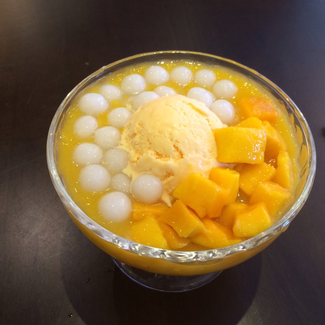 Mango Juice & Glutinous Rice Ball With Mango Ice cream  at Mango Mango on #foodmento http://foodmento.com/place/8185