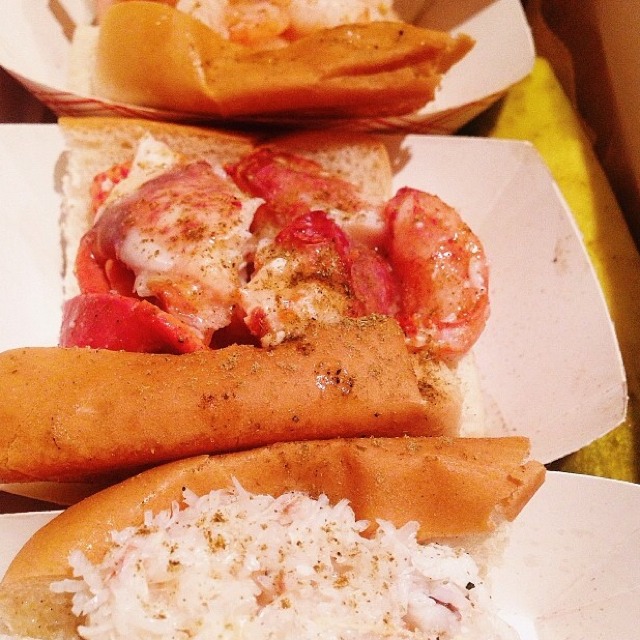Taste Of Maine (Lobster, Crab, Shrimp Roll) from Luke's Lobster EV on #foodmento http://foodmento.com/dish/13304
