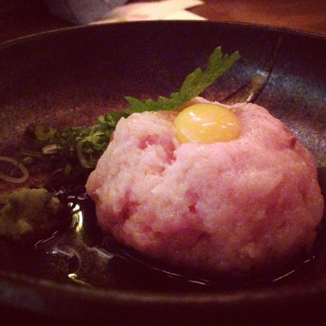 Yellowtail Tartare With Quail Egg from Blue Ribbon Sushi Bar & Grill on #foodmento http://foodmento.com/dish/13585