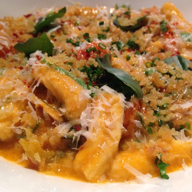 Ricotta Cavatelli, Chorizo, Tomatoes and Peppers from Gramercy Tavern on #foodmento http://foodmento.com/dish/13515