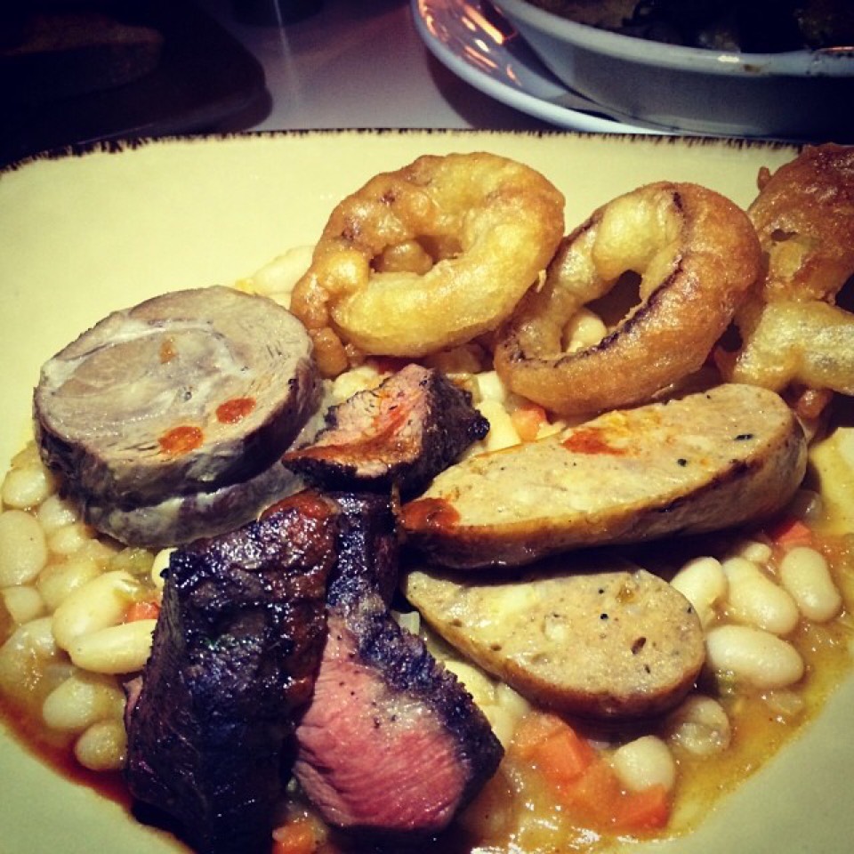Mixed Grill (Sausage, Steak, Beans...) at Cookshop on #foodmento http://foodmento.com/place/2204
