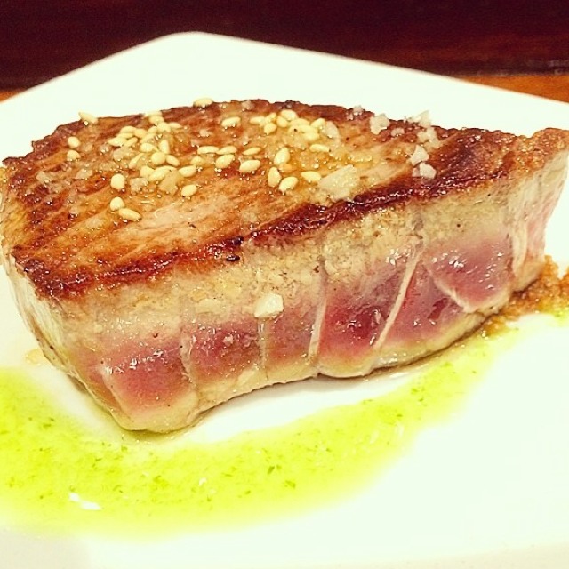 Red Almadraba Tuna With Ponzu & Onion Gomasio on #foodmento http://foodmento.com/dish/13752