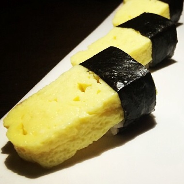 Tamago Sushi (Egg) from Sushi Dojo NYC on #foodmento http://foodmento.com/dish/14849