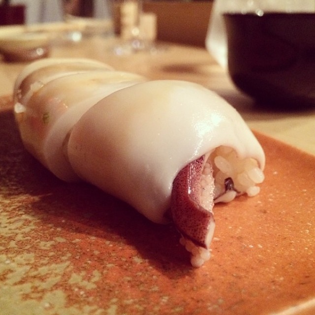 Squid Stuffed With Eel from Kura on #foodmento http://foodmento.com/dish/14681