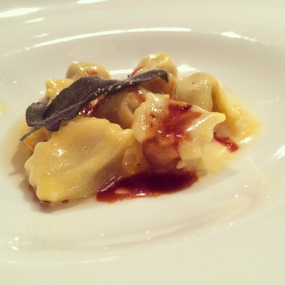 Agnolotti (Braised Veal Parcels, Butternut Squash Puree...) at Ai Fiori on #foodmento http://foodmento.com/place/3698