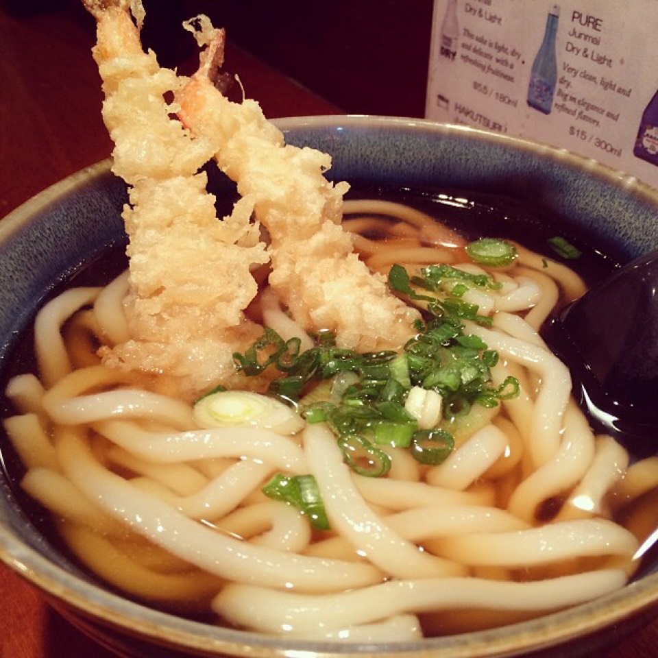 Udon With Shrimp Tempura at Udon West on #foodmento http://foodmento.com/place/3973