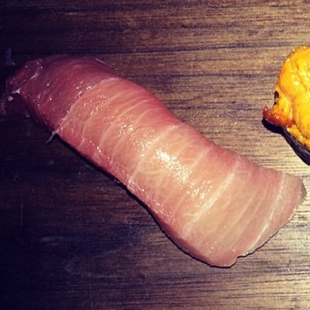 Chutoro (Medium Fatty Tuna) Sushi at Blue Ribbon Sushi Izakaya on #foodmento http://foodmento.com/place/3975