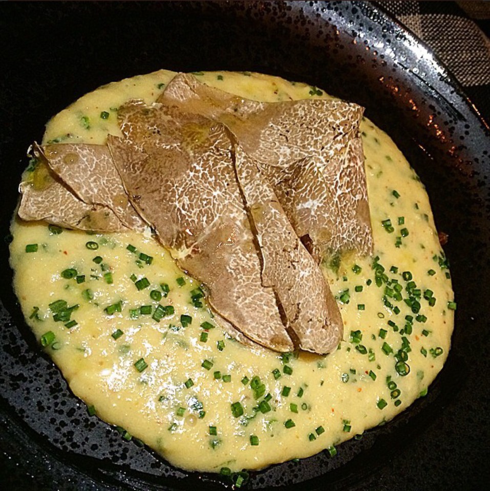 White Truffle Soft Scramble Farm Egg, chives, olive oil at Upland on #foodmento http://foodmento.com/place/5060