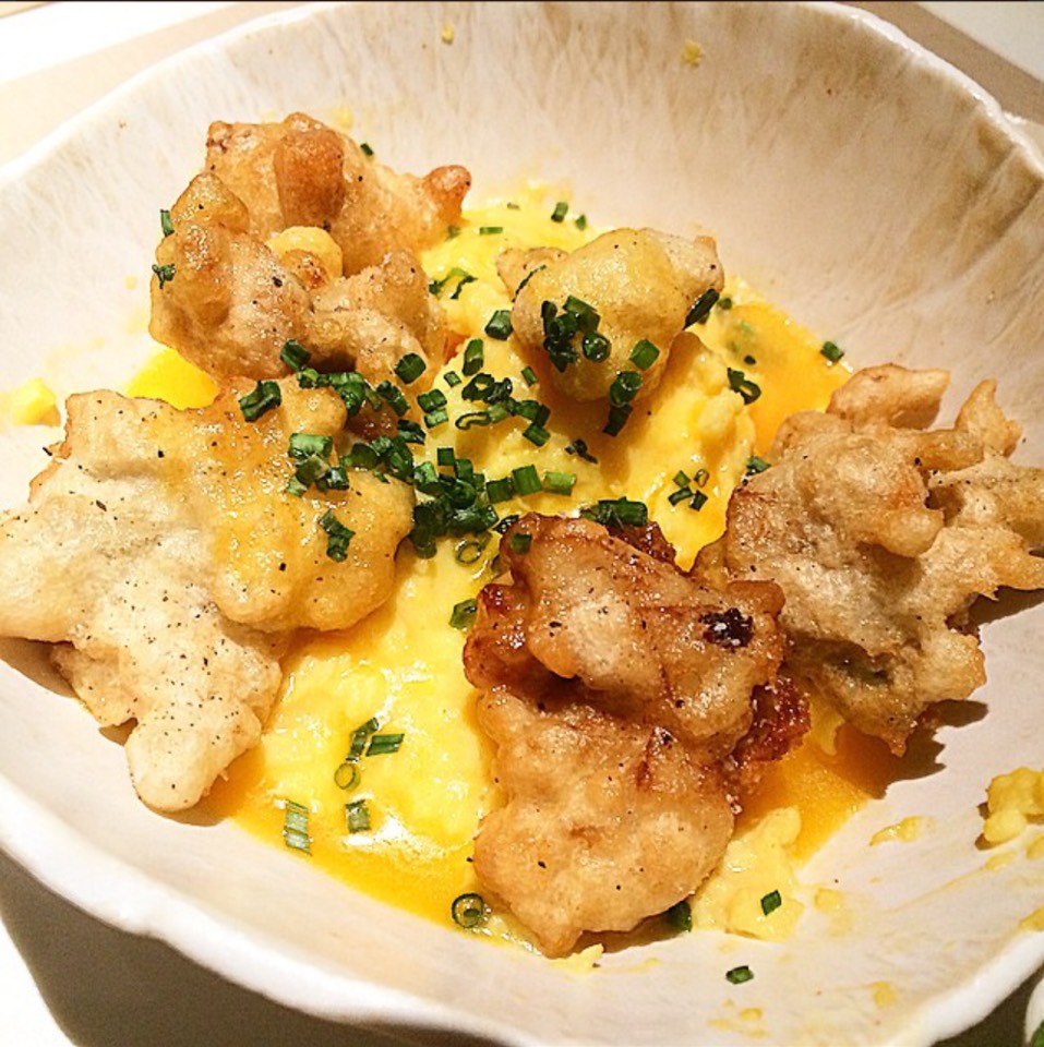 Scrambled Eggs, Fried Oysters from ABC Kitchen on #foodmento http://foodmento.com/dish/20375