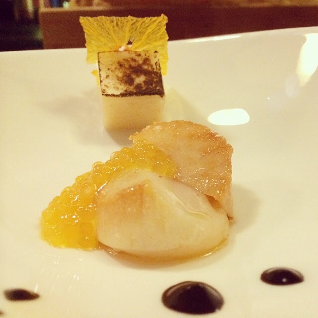 Sea Scallops, Orange Tapioca, Coffee, Cauliflower Marshmallow from wd~50 on #foodmento http://foodmento.com/dish/16681