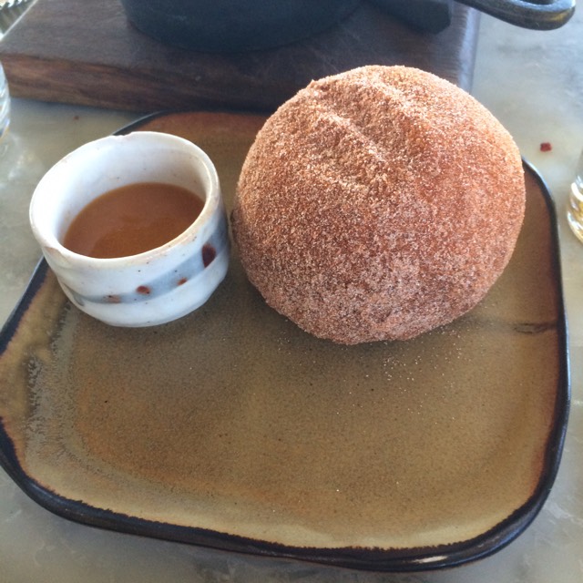 Spicy Ox Cheek Doughnut - Small Plates​ from Duck & Waffle on #foodmento http://foodmento.com/dish/21464