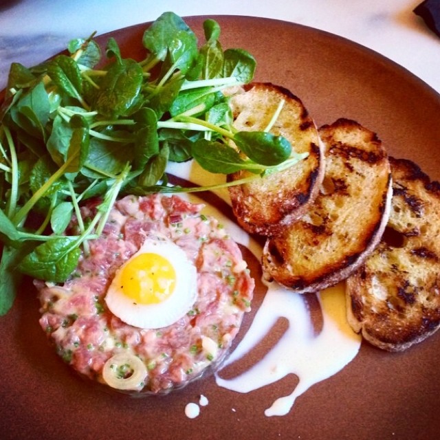Charred Beef Tartare at Maysville on #foodmento http://foodmento.com/place/3539