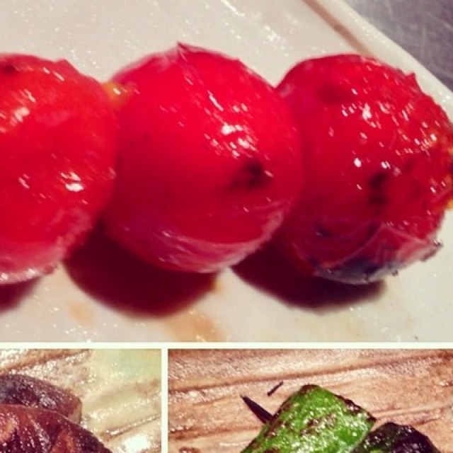 Cherry Tomato - Vegetables Skewers at Torishin on #foodmento http://foodmento.com/place/4008