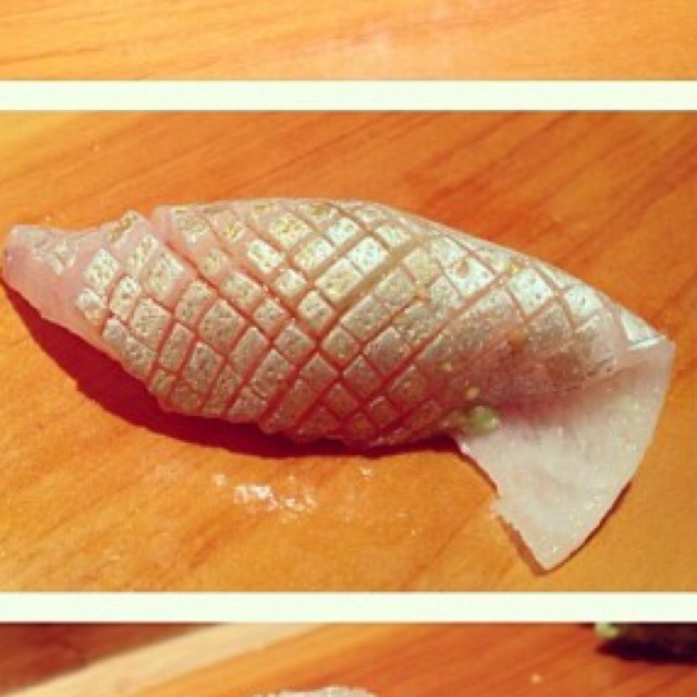 Shima Aji Sushi from Sushi Yasuda on #foodmento http://foodmento.com/dish/18013