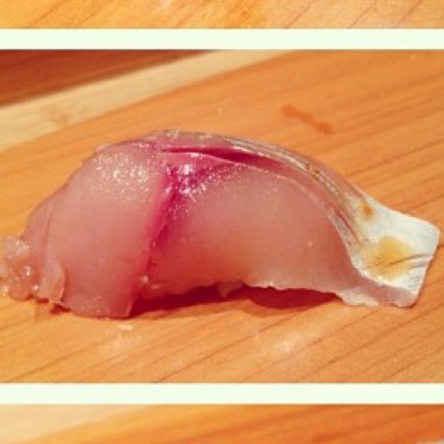 Jack Mackerel Sushi from Sushi Yasuda on #foodmento http://foodmento.com/dish/18014