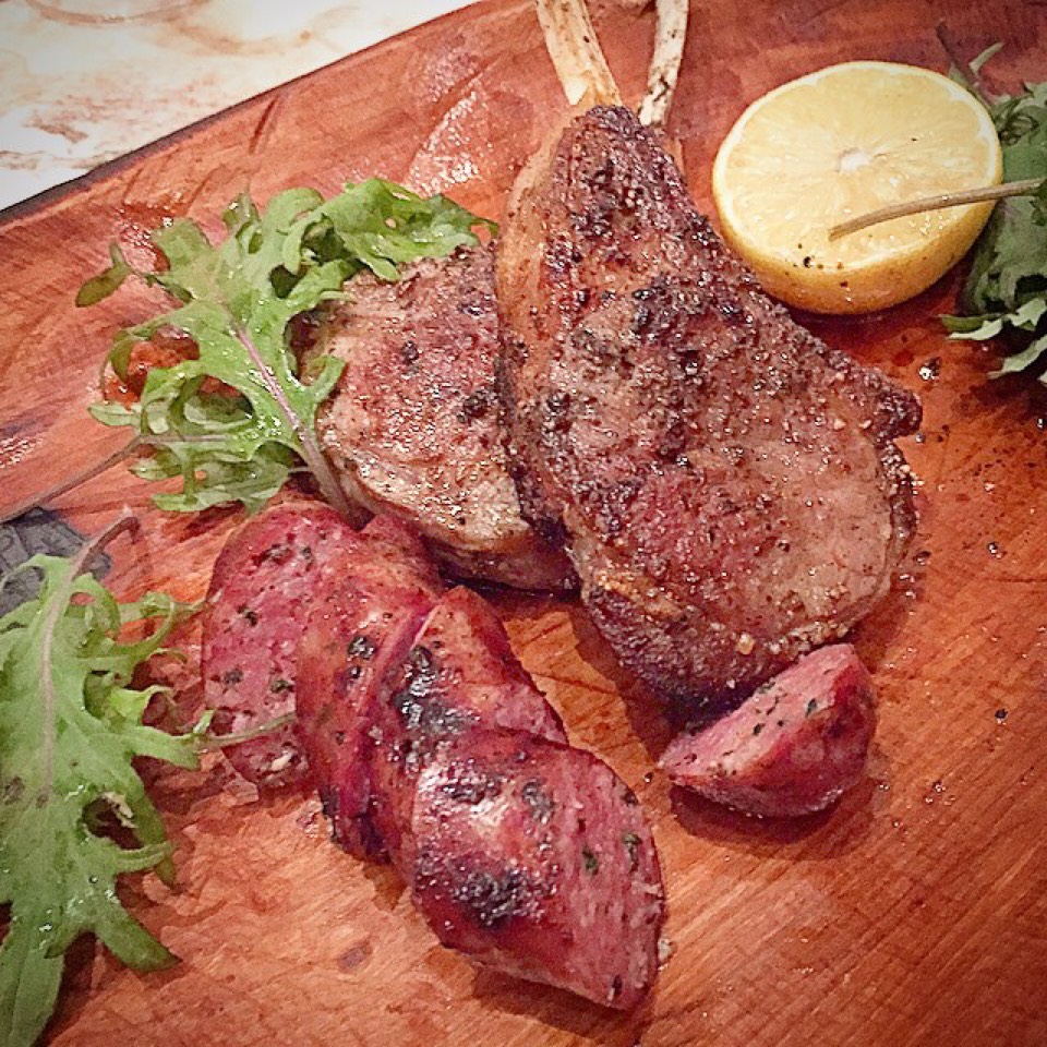 Grilled Lamb Chops & Lamb Sausage at Marta (CLOSED) on #foodmento http://foodmento.com/place/4387