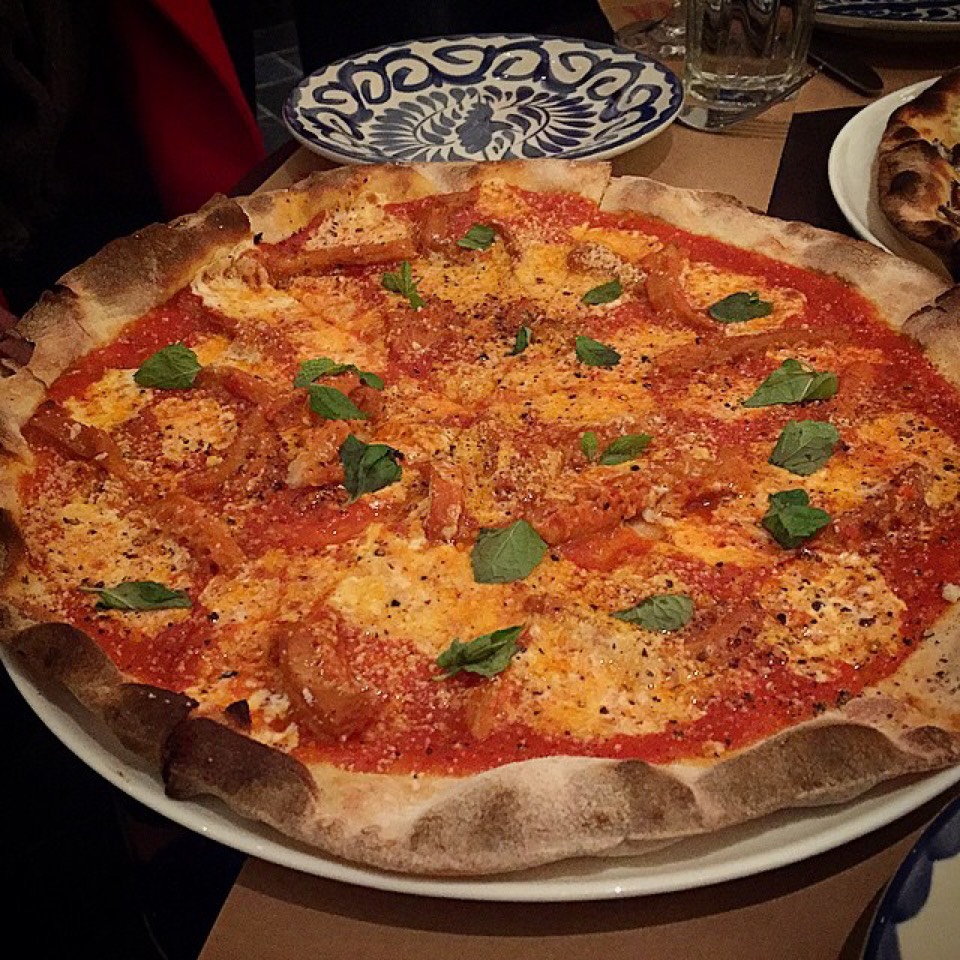 Pizza (Tripe, Chili Flakes, Pecorino, Mint) at Marta on #foodmento http://foodmento.com/place/4387